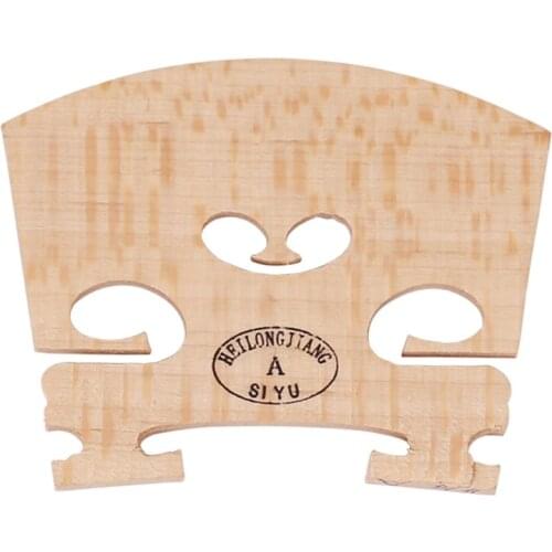 Maple Wood Acoustic Violin Bridge Regular Type 1/8 1/4 3/4 1/2 Size Musical Instruments Parts Accessories
