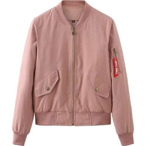 Bomber Jacket Women Streetwear Baseball Varsity Jacket Spring Autumn Woman Coat Pink Blue Green Veste Femme Chaqueta Mujer 2021