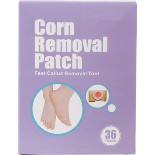 36Pcs/1Box Foot Medical Corn Remover Plaster Patch Feet Callus Removal Care Tool