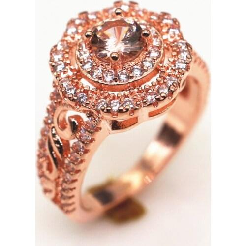 MENGYI Luxury Fashion Rose Gold Rings For Women Jewelry Gift Hot Sale Charm Girl Valentines Gift Factory Outlet