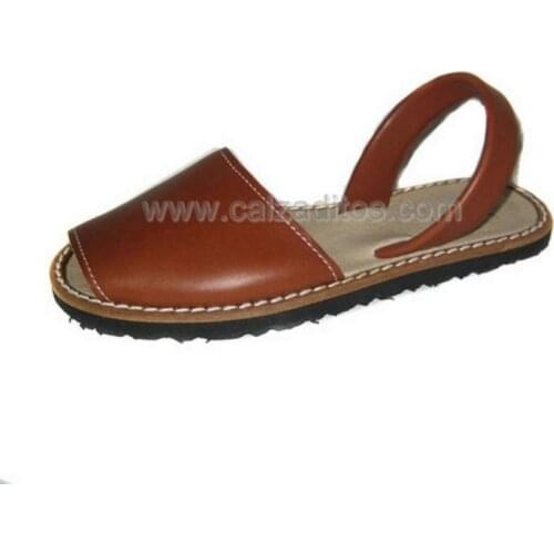 Menorquinas, Ibicencas, Abarcas, Brown napa Avarcas