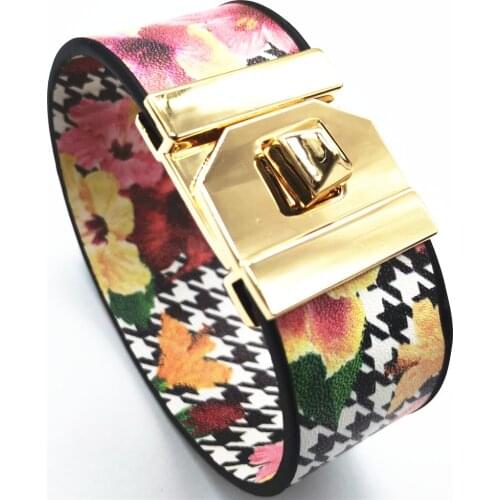 Trendy Leaf Summer Beach Jewelry Leather Design Trendy Women Bracelets Fashion Girl Flower Bangle Female Pineapple Fruit Jewelry