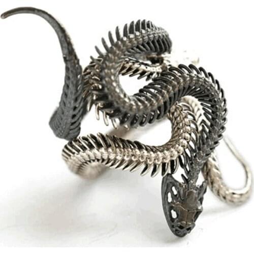 Men Women Girls Snake Ring Gold Cute Black Cobra Vintage Exaggerated Ferocious Charm Party Gift 2021