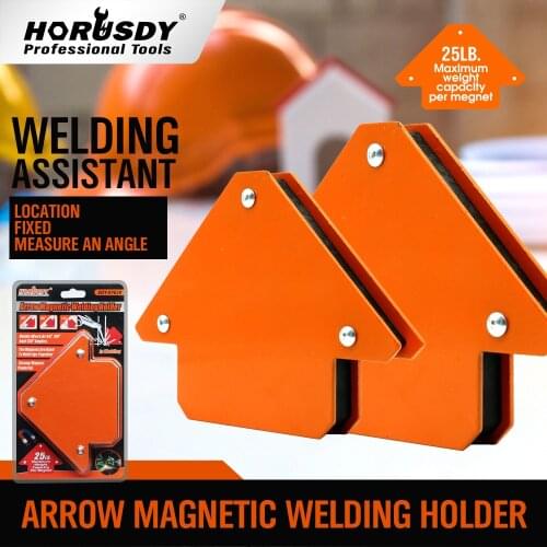 Mouse over image to zoom 2x-Arrow-Welding-Magnet-Magnetic-Square-Mig-Welder-Holder-Clamp-45-90-135-25LB thumbnail 1 2x-Arrow-W