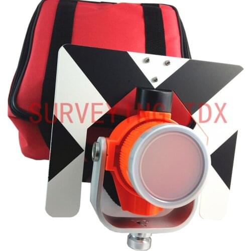 NEW TILTING RED PRISM prisms FOR TOPCON Total Stations surveying OFFSET -30/0 mm WITH SOFT BAG