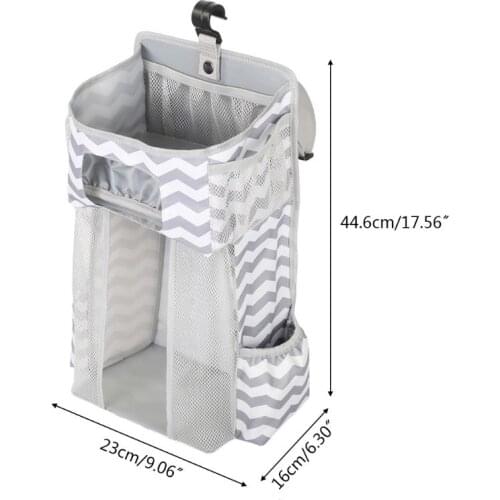 Diaper Stacker Organizer Hanging Storage Bags for Crib or Wall Baby Shower Gifts H58C