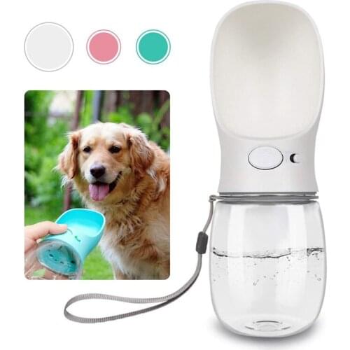 Portable Dog Water Bottle One-Handed Operation Leak Proof Lock Water Dog Travel Bottle Pet Water Dispenser Outdoor Drinking Cup