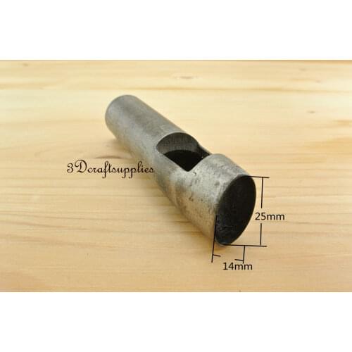 Cutting die leather puncher Hole Gasket Cutter Punch Set tool oval 25 mm x 14 mm S79