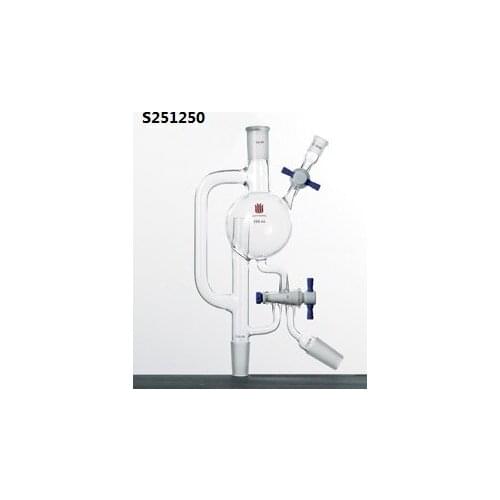 S251250 Distilling Head, Slovent, Take-off Joint:14/20, Capacity:250ml, Double Oblique Stopcock Bore:2mm