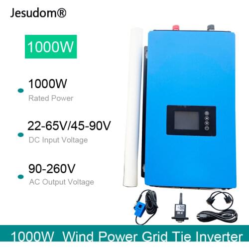 Wind Power Grid Tie Inverter 1000W with Limiter /Dump Load Resistor for 3 Phase 48V 60V Wind Turbine Generator