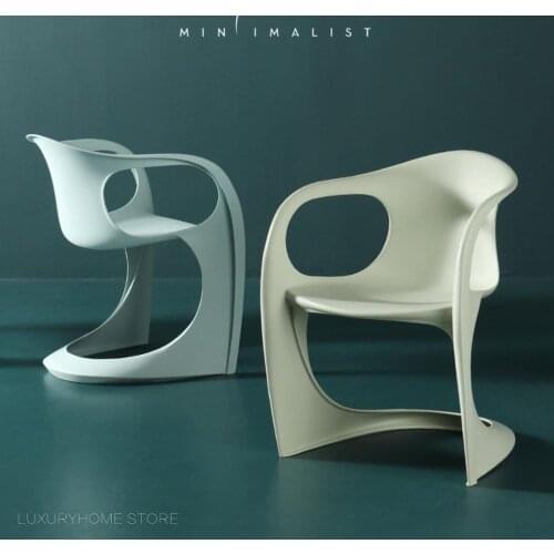Modern Fashion Popular Design Home Furniture Soft Nice Color Outdoor Stack Dining Living Room Side Arm Meeting Study Chair 1PC