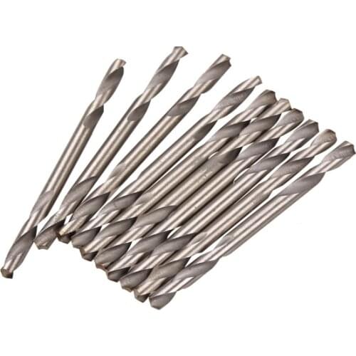 10pcs 3.2mm HSS Double Ended Spiral Drill Bits Twist Drill Tools Set For Car Repairs Shops Electrician