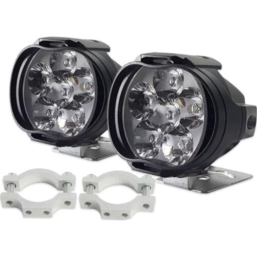 Motorcycle LED Illumination Lamp Electric Vehicle Auto Waterproof Headlight Set