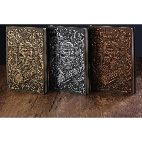 A5 Embossed Hardcover Sketchbook Travel Notebook Stationery Notepad Multi-Purpose Scrapbook for Gift Desktop Decoration