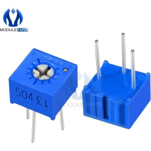 50PCS 3362 3362P-101 102 103 104 202 204 501 502 503 504 3362P Trimmer Potentiometer Variable Resistor Cermet Trimpot