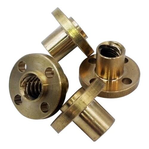 T8 nut helical pitch for lead screw 1mm 2mm 4mm 8mm 10mm 12mm 14mm