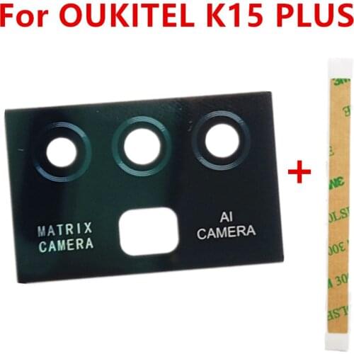 New For OUKITEL K15 PLUS 6.52inch Cell Phone Rear Back Camera Lens Glass Spare Parts Screen Protector Protective Films