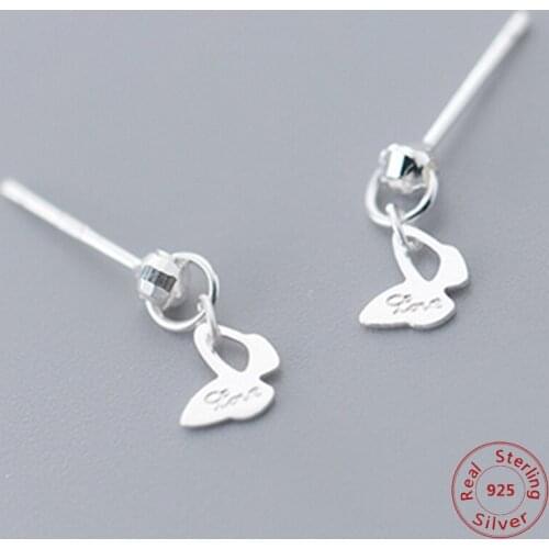 925 Sterling Silver Butterfly Stud Earrings for Women Exquisite Silver Insect Collection Jewelry