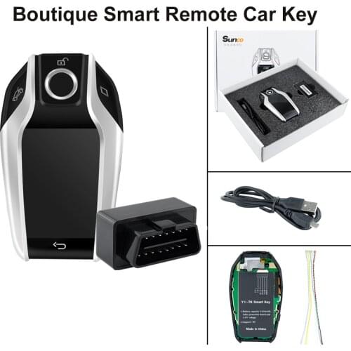 LCD Screen Modified Boutique Smart Control Car Key For BMW For Benz For Audi Applicable With One-key Start Podemeter Design Logo