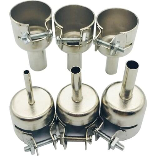 1Pc 3-12mm Circular Nozzles For Hot Air Soldering Station 858A 858DAluminum Alloy Universal Meatal Heat Gun Resisting Nozzles