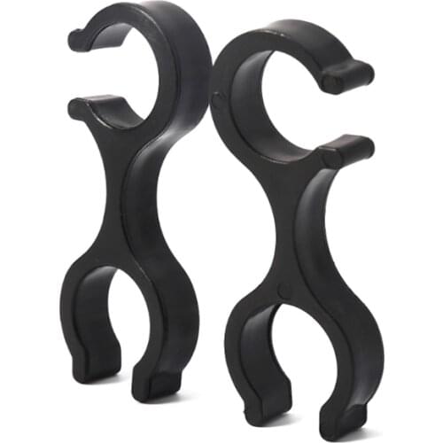 2pcs Walking Stick Buckle Trek Basket Rubber Tip Carbon Fiber Hike Poles Clasp