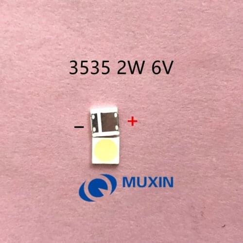 20PCS/Lot LG SMD LED 3535 6V Cold White 2W For TV/LCD Backlight