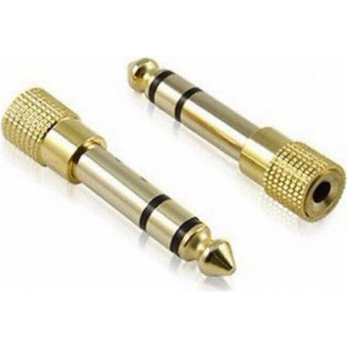 6.5MM Male to 3.5MM Female Jack Plug Audio Headset Microphone Guitar Recording Adapter 6.5 3.5 Converter Aux Cable Gold Plated