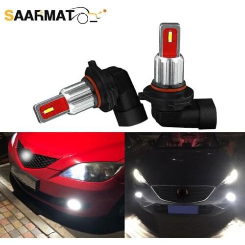 2Pcs 9005 LED HB3 9006 HB4 Car Fog lamp For Mazda 6 3 CX-5 High Beam Daytime Running Light 12V 6000K White Yellow Crystle Blue