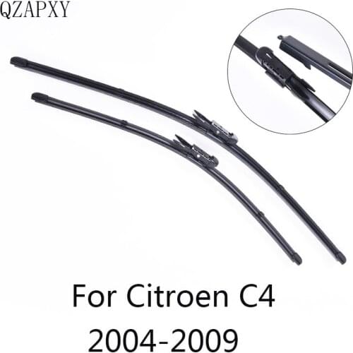 QZAPXY Car Wiper Blades for Citroen C4 28"&24"2004 2005 2006 2007 2008 2009 Car Accessories Windshield Wipers