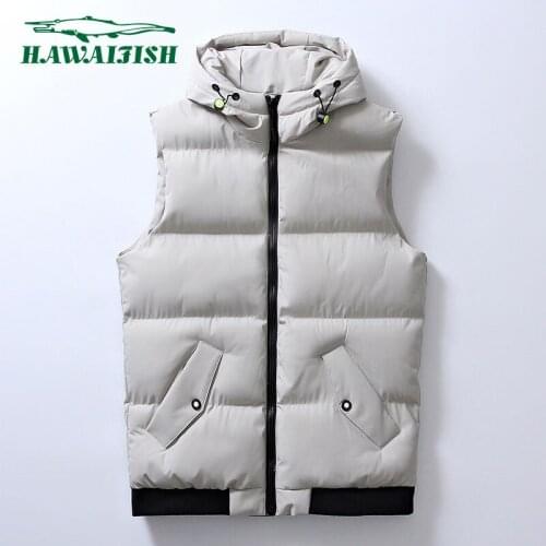Hawaifish brand mens vest 2021 new fashion handsome trendy cotton coat high quality casual slim fit hot sale coletes masculino