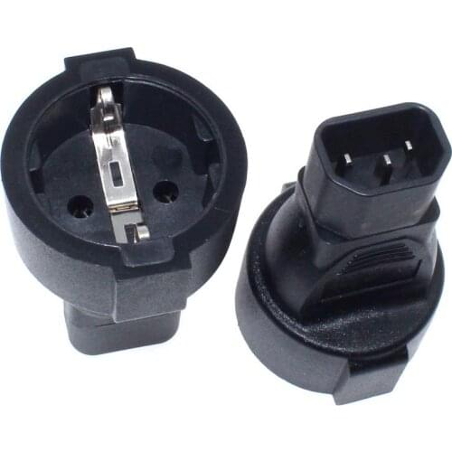 C14-EU Socket IEC320 C14 TO Eu Euro Socket IEC 320 C14 to CEE 7/7 European Female AC Power UPS/PDU Power Lead Adapter