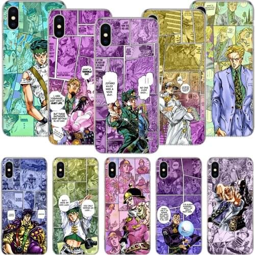 JoJo Bizarre Adventur Anime Phone Case For iPhone 11 12 Pro XS XR X Max 7 8 6 6S Plus Mini + 5 SE Pattern Customized Coque Cover