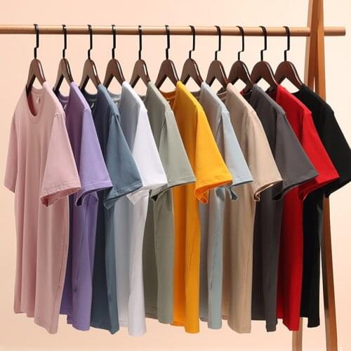 Summer Sale T-Shirts Men Fashion Tshirt Male Cotton Short Solid Female Tees Shirt Women Slim Casual Boy Gril Tops Large Size 6XL
