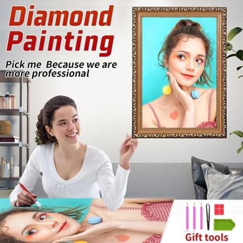Hot Sale Photo Custom Diamond Painting DIY Cross Stitch Full Square Picture of Rhinestone Diamond Mosaic Diamond Embroidery