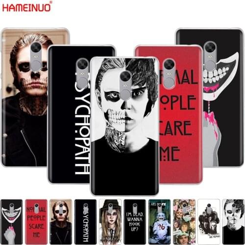 HAMEINUO psychopath evan peters horror Cover phone Case for Xiaomi redmi 5 4 1 1s 2 3 3s pro PLUS redmi note 4 4X 4A 5A