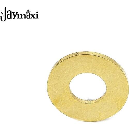 Jaymaxi 20mm Round Circle Charm Pendant 3 Colors Mirror Polished Stainless Steel DIY Charms Jewelry Findings 20piece/lot