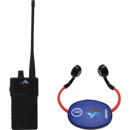 Bone Conduction Swimming Teaching Device 1 Walkie Talkie + 1 Waterproof Headphone Receivers + 1 Microphone for Swimmer and Coach