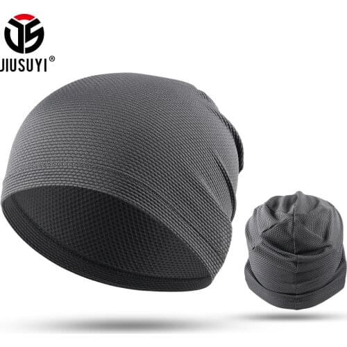 Summer Beanie Hat Women Men Solid Mesh Breathable Turban Headscarf Headwear Baggy Cap Headwrap Hairband Bonnet Skullies Caps