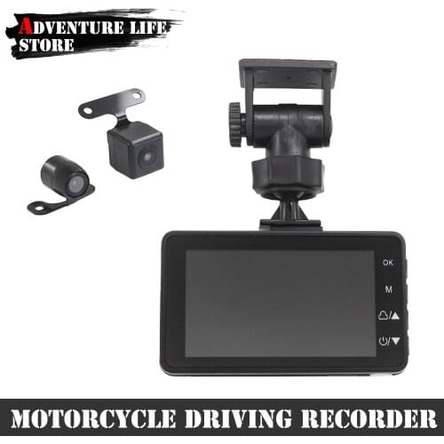 Motorcycle Front Rear Video Recorder Waterproof Dual Len 32G 1080P Camera DVR DashCam Motorrad Night Vision Electronic Dash Cam
