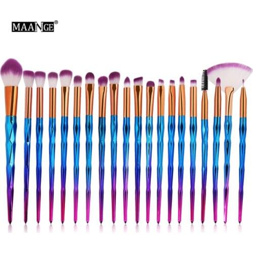 20/5Pcs Diamond Makeup Brushes Set Powder Foundation Blush Powder Blending Eye Shadow Lip Beauty Make Up Brush Pincel Maquiagem