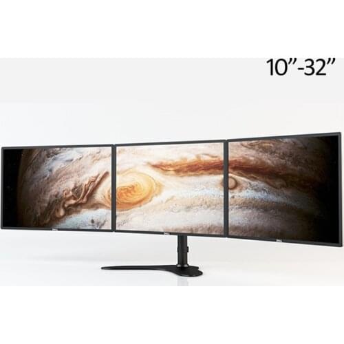 DL-HM103 Desktop Stand Full Motion 360 three Monitor Holder 10"-32" LCD Monitor Mount Arm Loading 9.9kgs BIG base stand