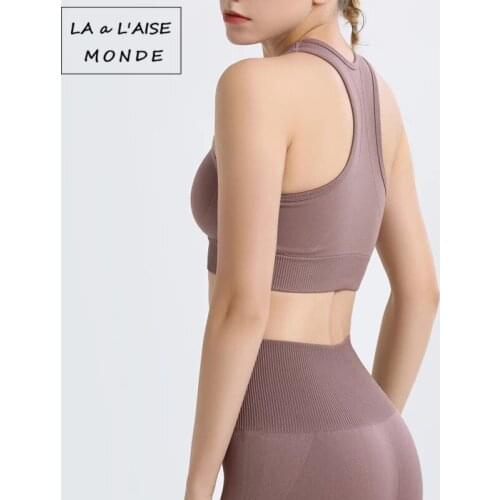 New Womens High Impact Quick Dry Activewear Seamless Fitness Gym Yoga Set Women Sports Set Woman Women Workout Clothes