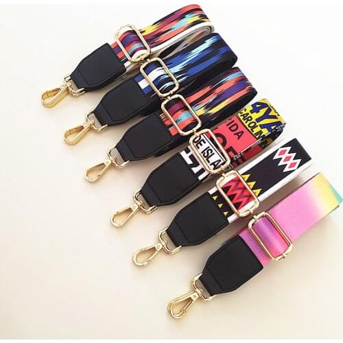New Belt Shoulder Bag Strap For Crossbody Women Wide Straps For Bags Color Ethnic Style Handles Adjustable Strap Bag Accessories