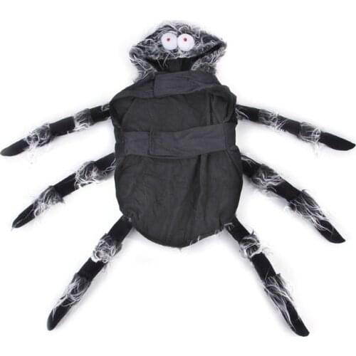Halloween Pet Spider Clothes Puppy Party Cosplay Costume Hoodies Funny Outfit B2QB