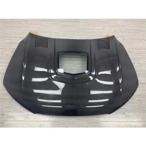 High quality Carbon Fiber Clear Glass Front Bumper Engine Hood Vent Cover Fits For Audi A6 S6 RS6 A7 S7 RS7 2015-2022