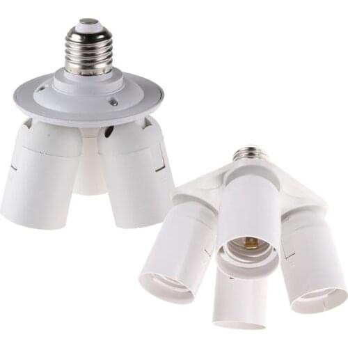 Adjustable 3/4 in1 E27 Lamp Holder 110V-240V Socket Splitter Lighting Lamp Bulb Adapter Holder E27 Base Socket Converter