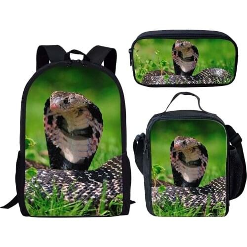 2021 Cobra Snake Kids Backpacks Kindergarten backpack Schoolbag Toddler Backpack Children School Bags Girls Boys Backpack
