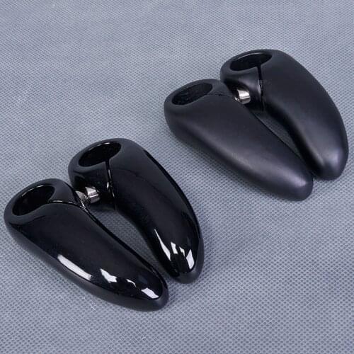 Ultralight Carbon Fibre Bicycle Mountain Handlebar Bar End 22.2mm Cycling MTB Bike Bar Ends Ergonomics 80g Black Matte Glossy