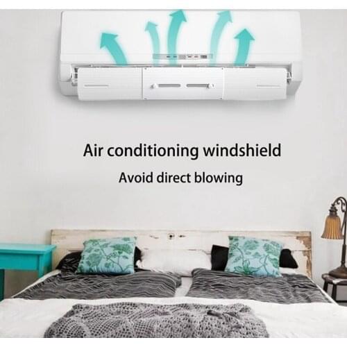 Telescopic Air Conditioner Vent Cover Windshield Baffle Shield Vent Deflector Confinement Air Deflector for Home