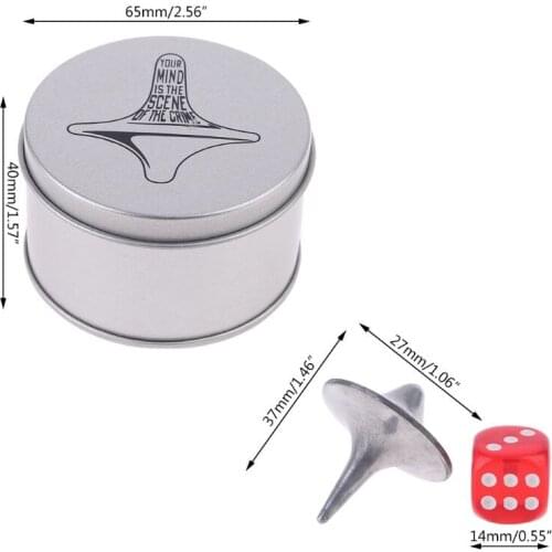 Inception Totem Zinc Alloy Silver Spinner Toy Accurate Replica Dice& Gift Box GXMB